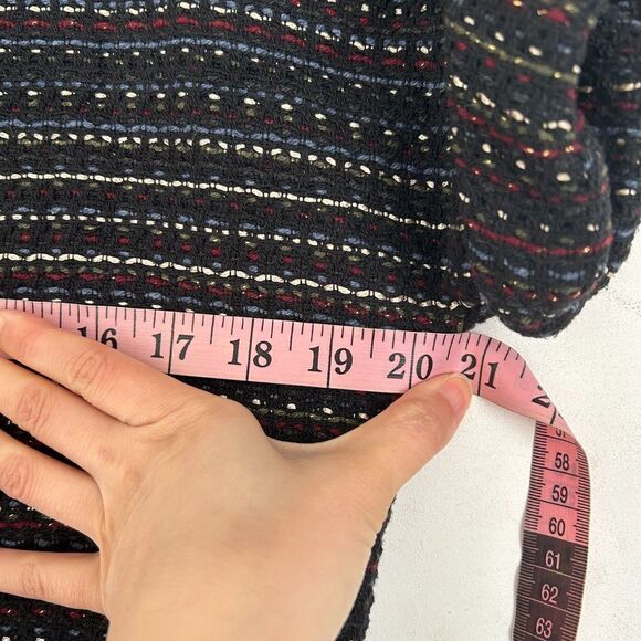 Zara Trafaluc Collection Short Sleeve Knit Stripe Sweater Fringe Dress Size XS - Picture 8 of 10